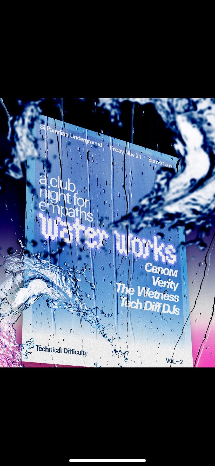 Technical Difficulty pres "Water Works"