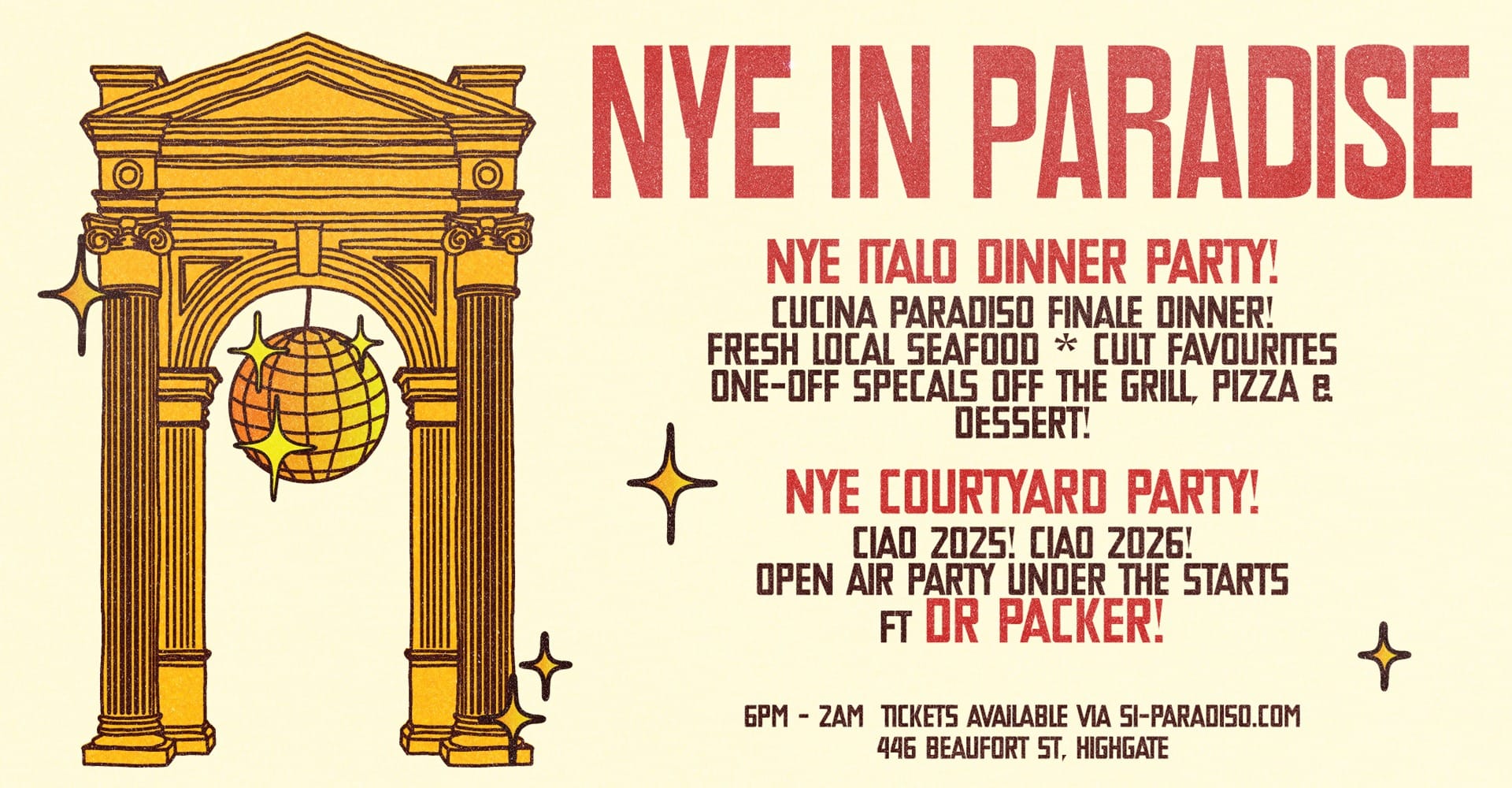 PARADISO NEW YEARS EVE!