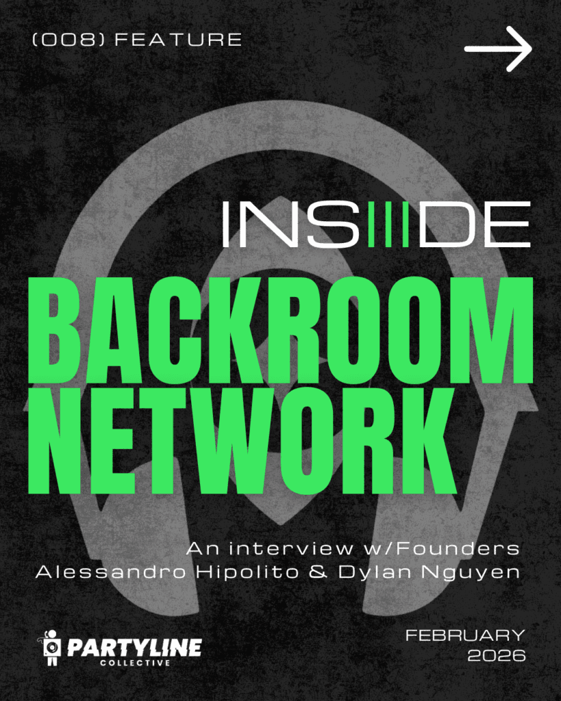 Insiiide Backroom Network Perth. An interview with Alessandro Hipolito & Dylan Nguyen. PartyLine Collective Perth