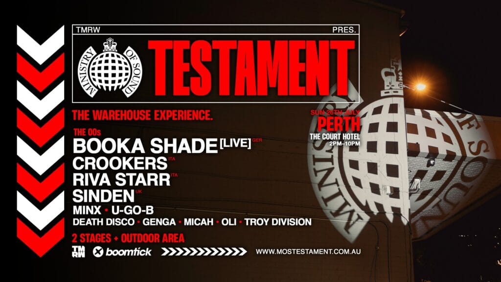 Ministry of Sound Testament 2026 - Perth 00s Session