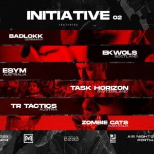 May 2 we’re back at Air Nightclub for INITIATIVE 2 — a proper neurofunk Drum & Bass session.