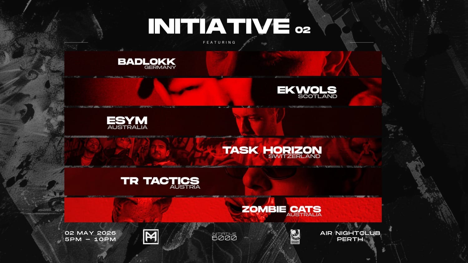 May 2 we’re back at Air Nightclub for INITIATIVE 2 — a proper neurofunk Drum & Bass session.