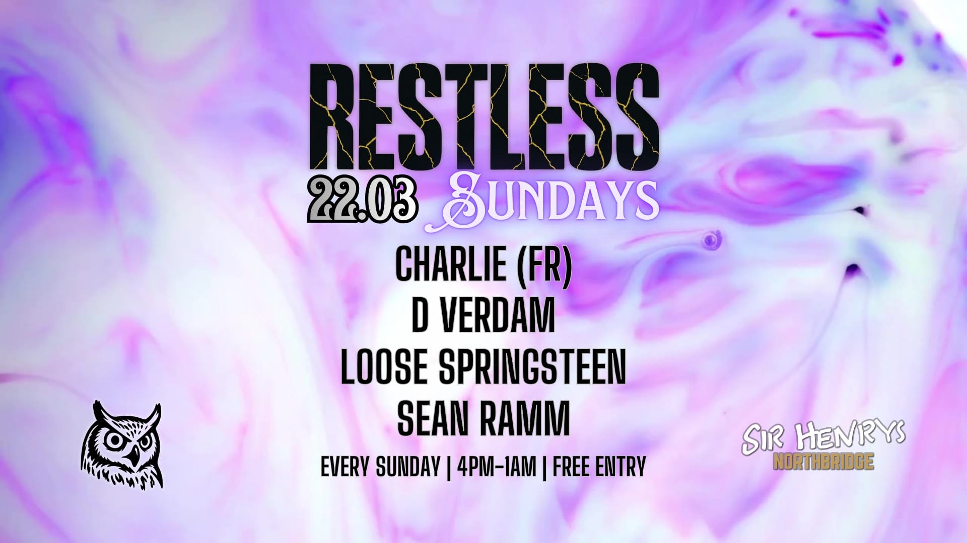 Restless Sundays home at Sir Henry's Northbridge