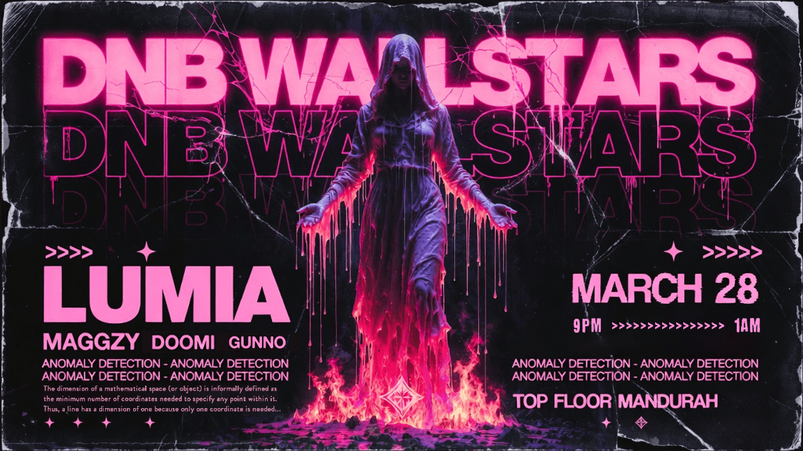 DnB WAllstars : March 28 18+ 09:00pm, Sat 28th Mar 2026 Top Floor Nightclub