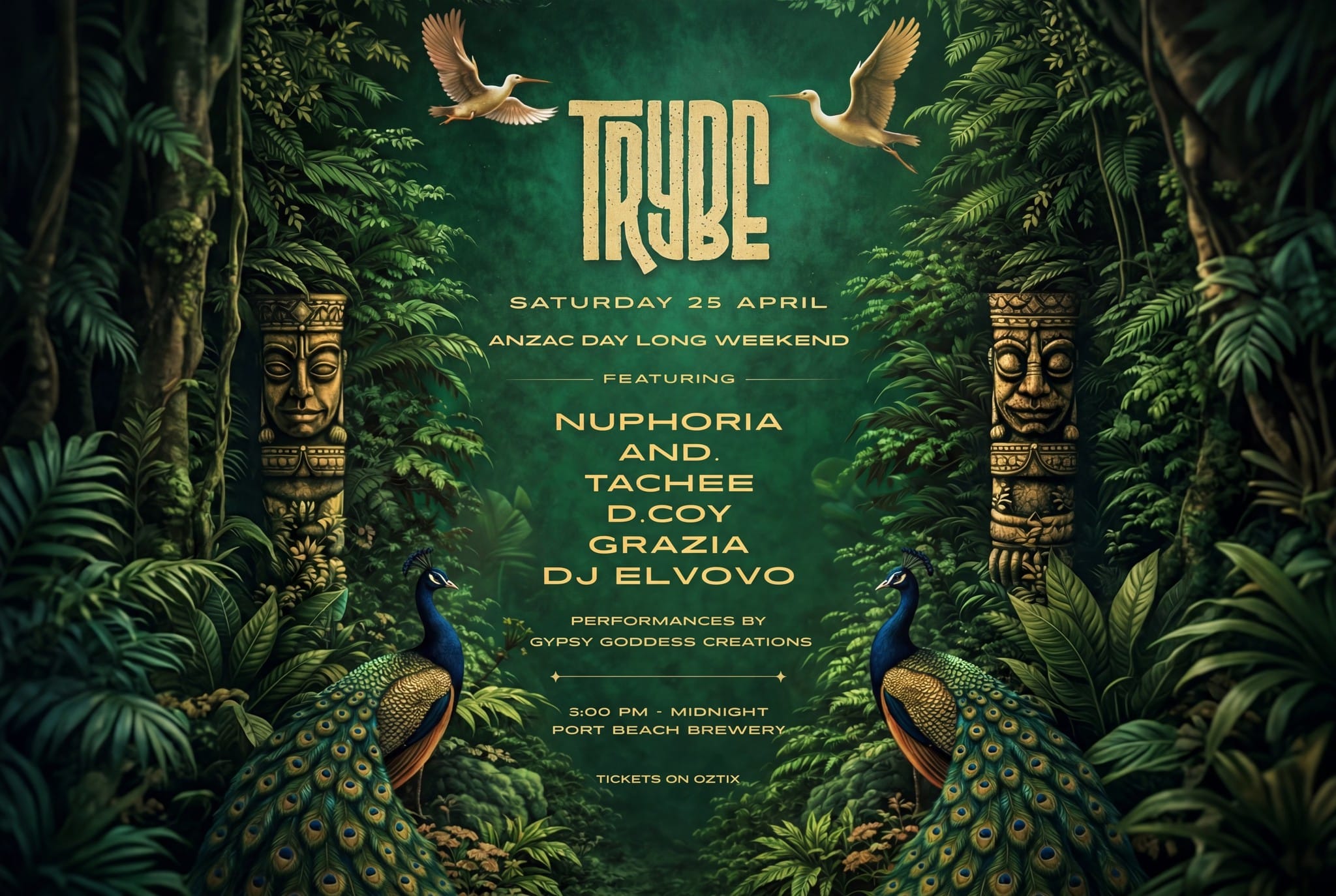 🌴 TRYBE • END OF SUMMER CLOSER 🌴 🪘 ANZAC DAY LONG WEEKEND 🪘