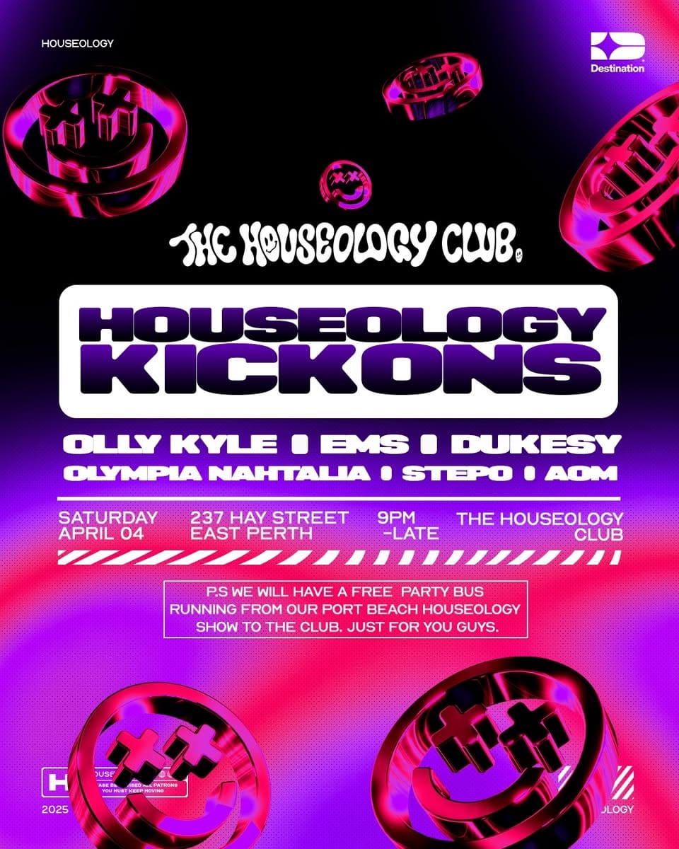 𝙏𝙃𝙄𝙎 𝙎𝘼𝙏𝙐𝙍𝘿𝘼𝙔 Join us for @houseologywa kick ons this Saturday after our day event at Port Beach Brewery