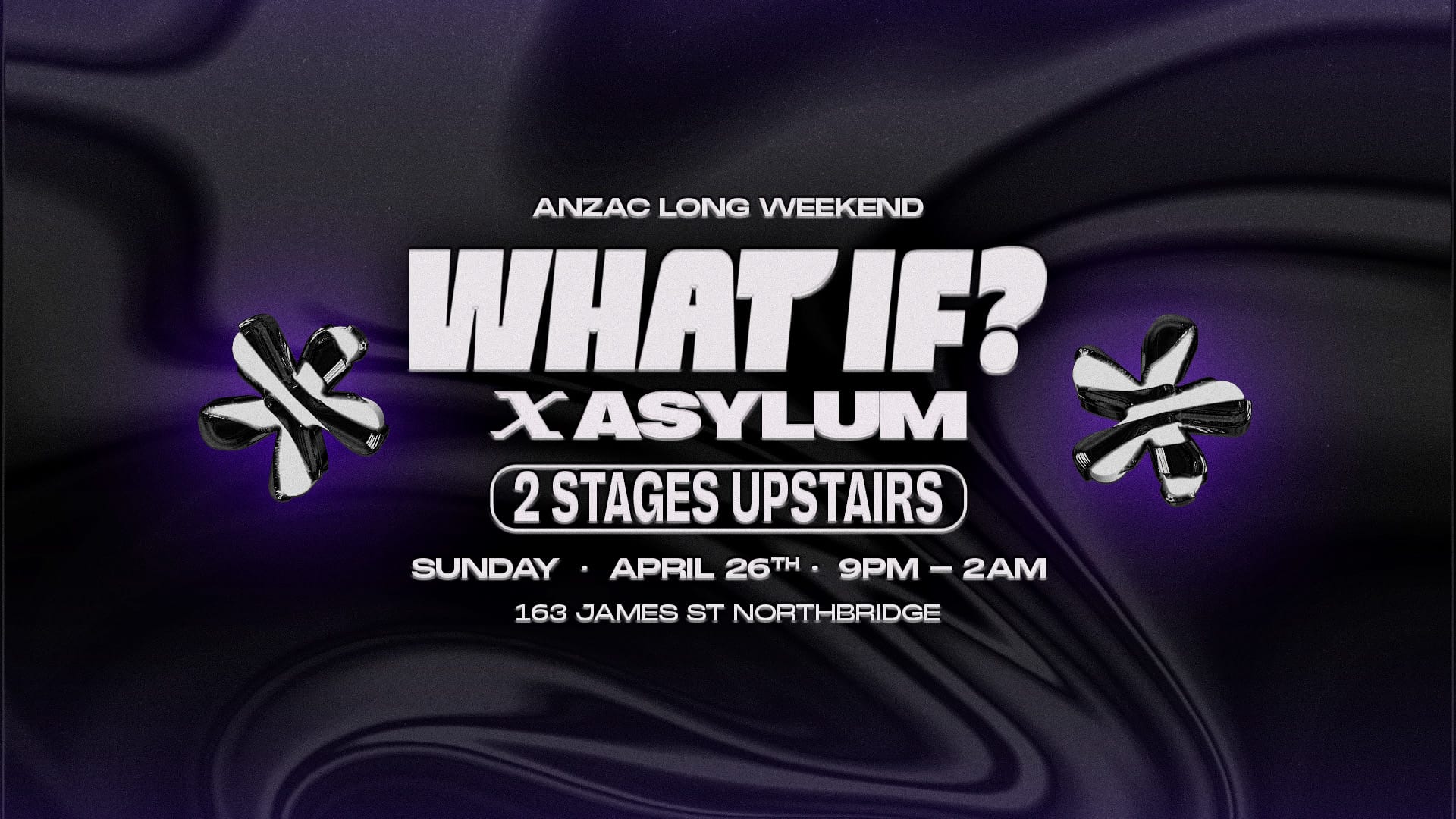 🌹ANZAC DAY WEEKEND—WHAT IF? FRIDAYS x ASYLUM🌹