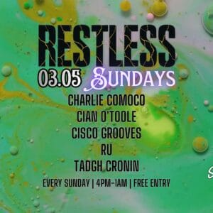 Restless Sundays home at Sir Henry's Northbridge all Summer long, starting things off at 4pm