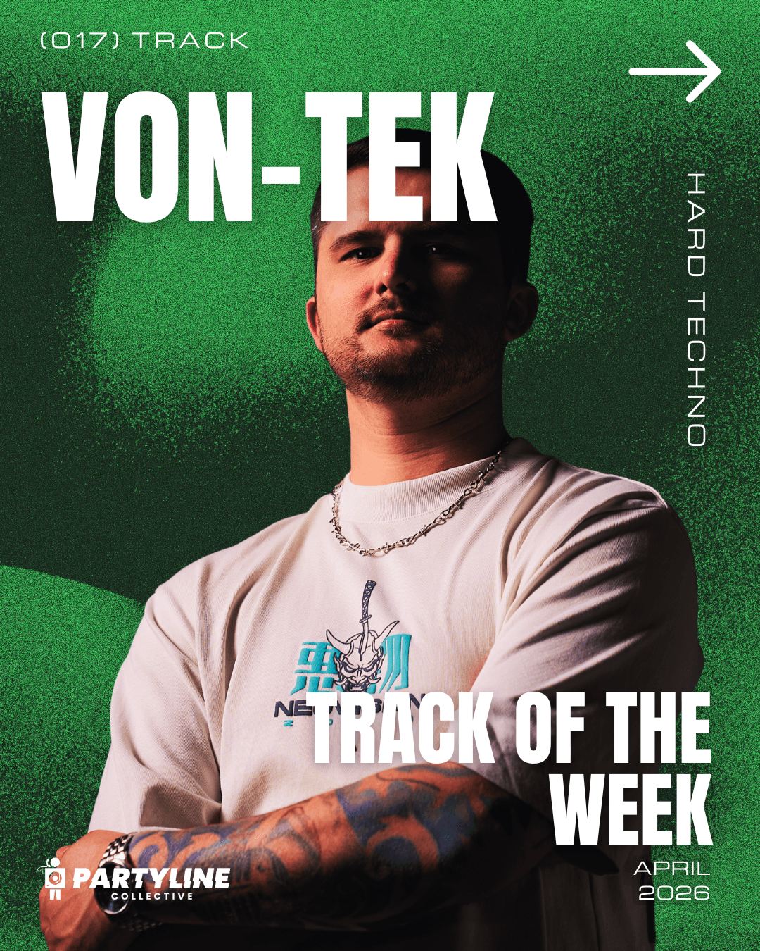 Track Of The Week Feature with Von-Tek and his track 'Hear The Noise'. Interview with PartyLine Collective Perth 2026 April