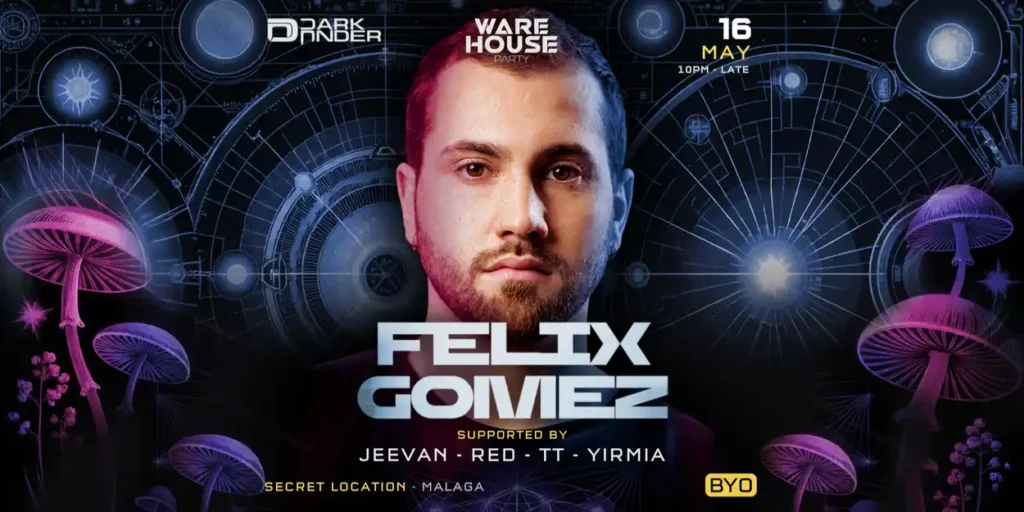 DARK UNDER presents FELIX GOMEZ (live) BYO Warehouse Party Share Sat, 16 May, 10pm - Sun, 17 May, 5am AWST Add to calendar To be announced