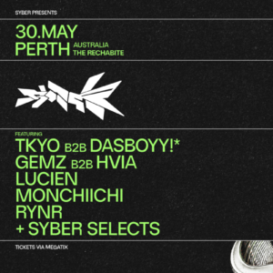 SYBER SYBER: 017 9:00pm, Sat 30 May, 2026 The Rechabite, WA