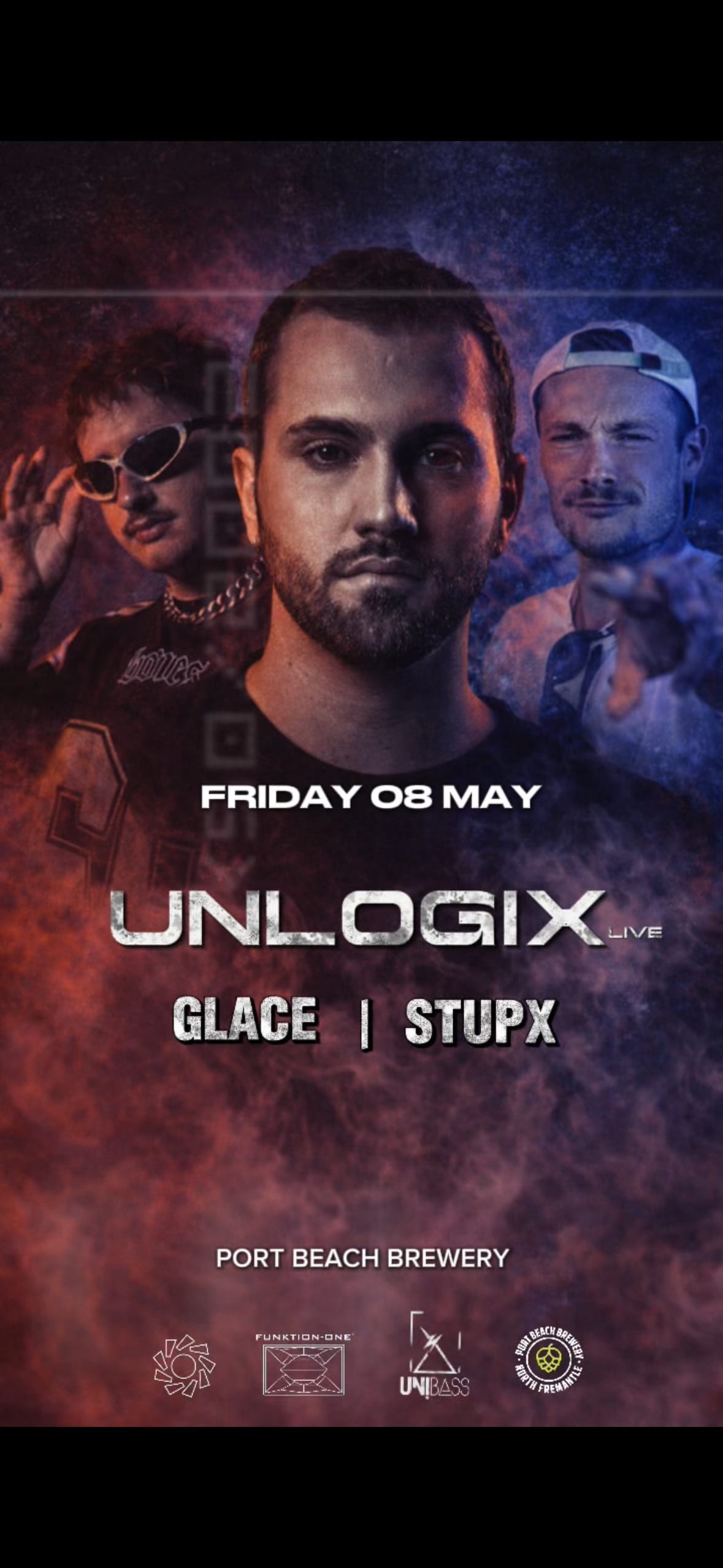 UNIBASS PRESENTS🔥: UNLOGIX Unlogix AKA Felix Gomez Perth Port beach brewery - Friday 8th May 2026