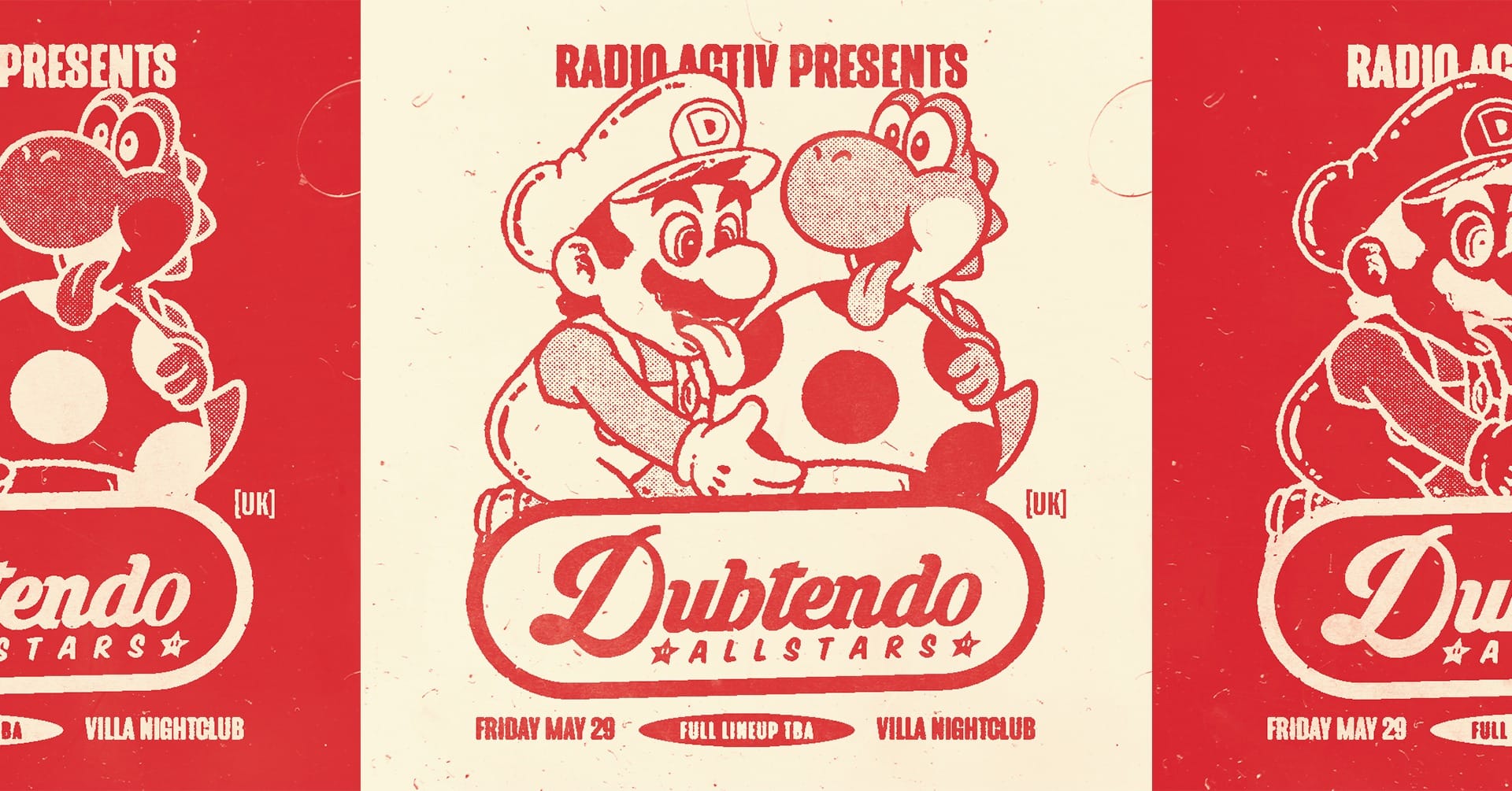 Radio Activ pres. DUBTENDO ALLSTARS (UK) 18+ 09:00pm, Fri 29th May 2026 Villa Nightclub