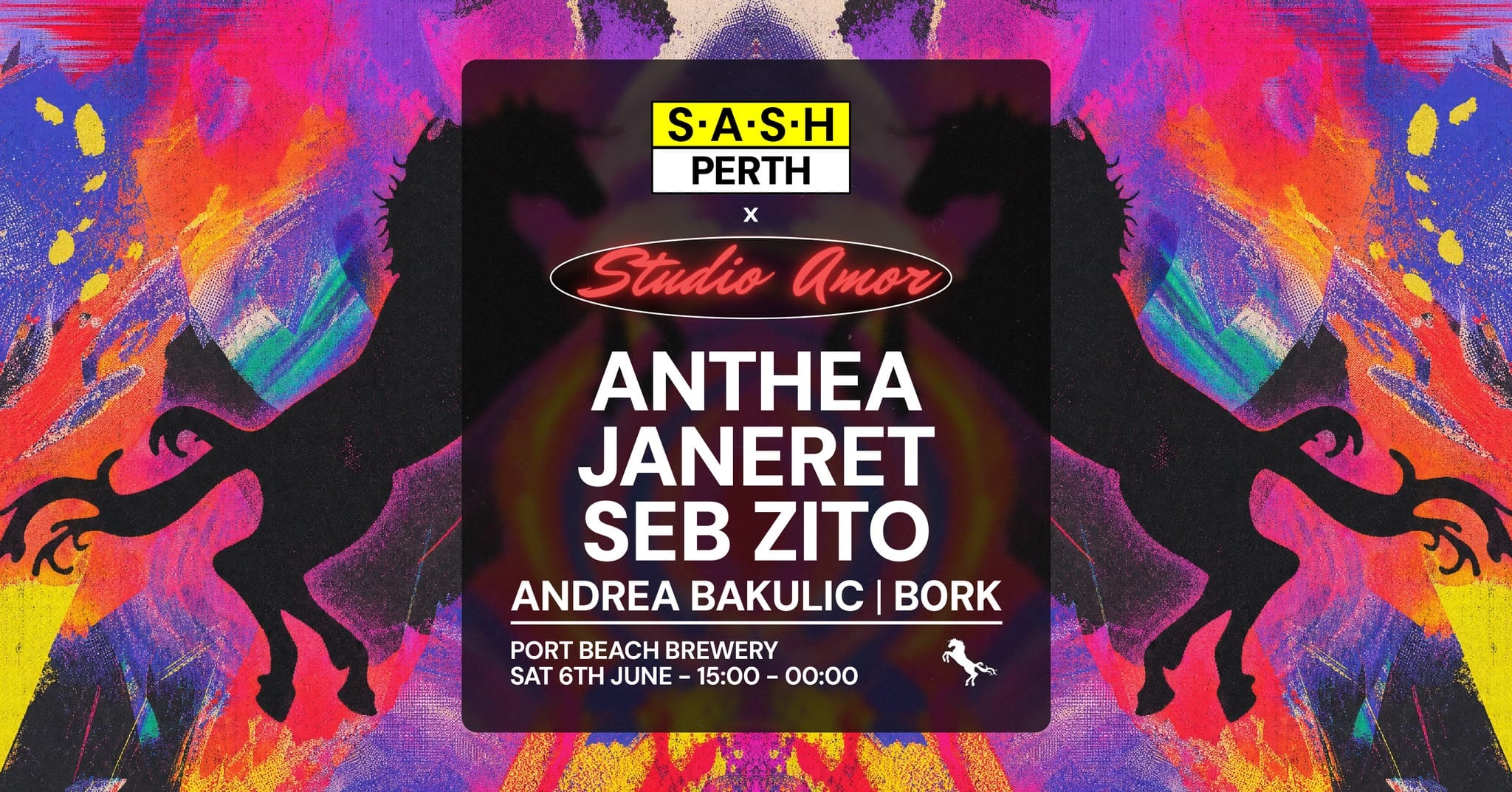 S.A.S.H & Studio Amor ★ S.A.S.H Perth x Studio Amor ★ Anthea ★ Janeret ★ Seb Zito ★ Port Beach Brewery ★ Sat 6th June ★ Anthea - Janeret - Seb Zito Port Beach Brewery (North Fremantle, WA) Saturday, 6 June 2026 3:00 pm