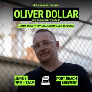Fete X Marquee Club Oliver Dollar Tommy McCoy, Chloseahh, Impulse Dj's, HP Port Beach Brewery (North Fremantle, WA) Friday, 5 June 2026 7:00 pm