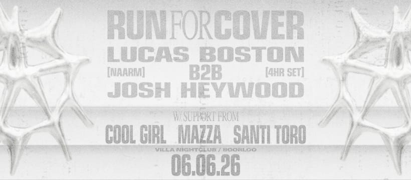 LUCAS BOSTON B2B JOSH HEYWOOD [3HR SET] 18+ 09:00pm, Sat 6th Jun 2026 Villa Nightclub